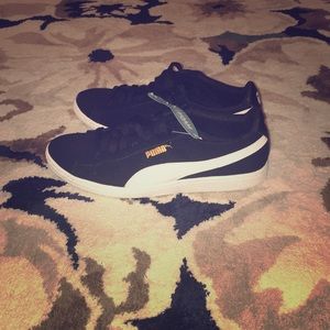 Black Suede Puma Sneakers